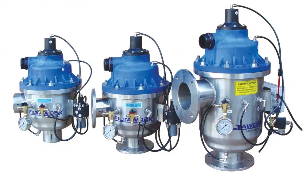 Selbstreinigende Filtraworx Filter zur automatischen Filtration