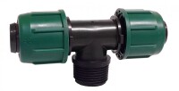 T-Schraubkupplung, T-Stück, AG, Tropfroh