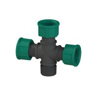 Kreuz-Kupplung mit O-Ring, 1" IG/IG productbox