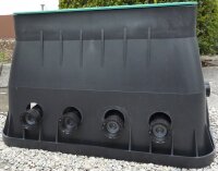 STANDARD Ventilbox, Ventilkasten, Box vorgelocht, 4 Ventile,