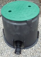 Ventilbox LARGE rund, montiert, 9V DC, Verteilerbox, Ventilk
